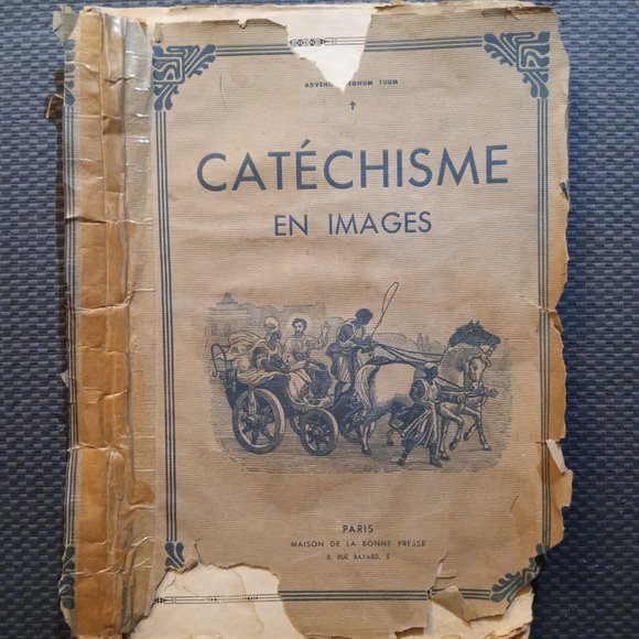 1932 Catechisme En Images Paris RARE BOOK